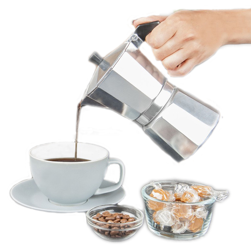 Aluminum Espresso Maker Latte  - Moka Pot Stove recension och pris