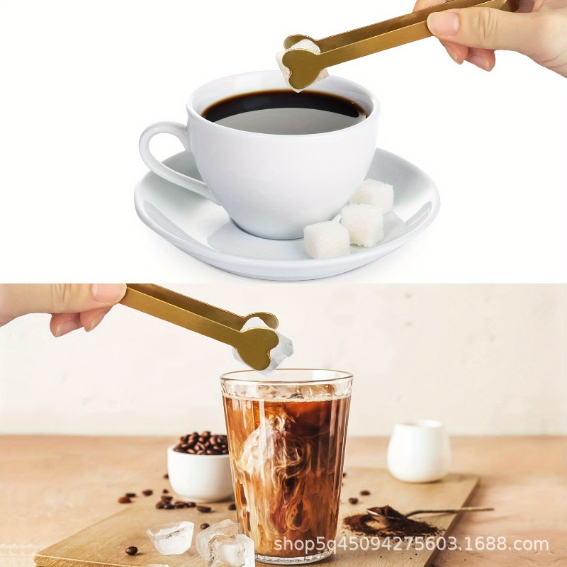 4/6PCS Stainless Steel Heart-S - Coffee Tea Sugar recension och pris