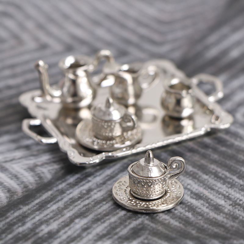 -*10pcs 1/12 Dollhouse Miniatu - Coffee Tea And Sugar Set recension och pris