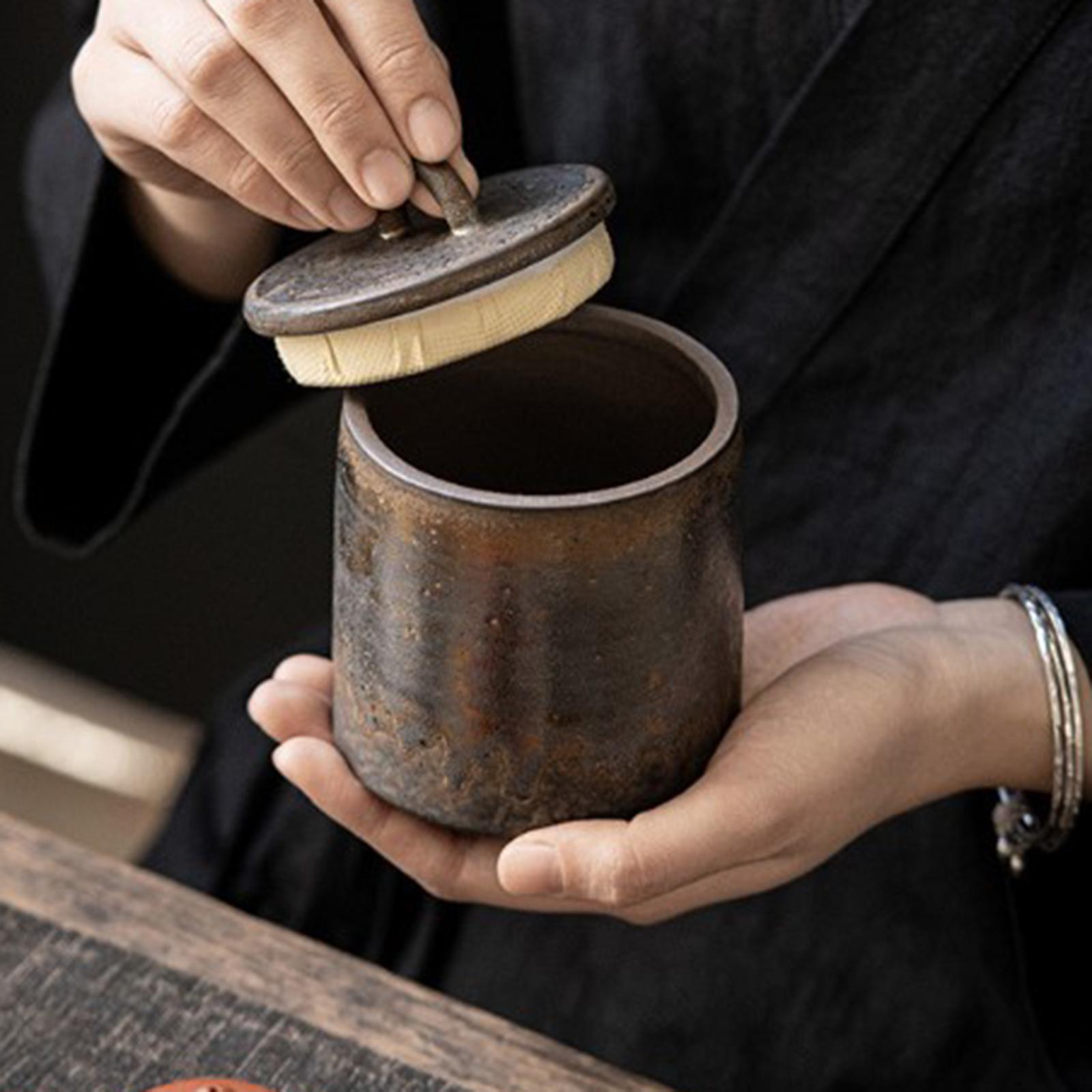 Ceramic Tea Canister with Airt - Coffee Tea Sugar recension och pris